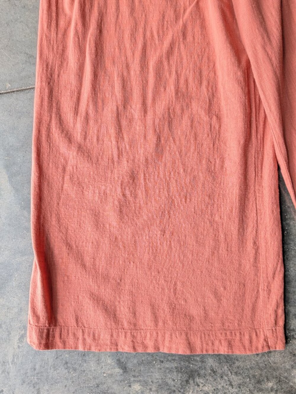 Natural Life Carrington Jumpsuit Orange Cotton Wide Leg Overall Romper medium - Picture 5 of 9